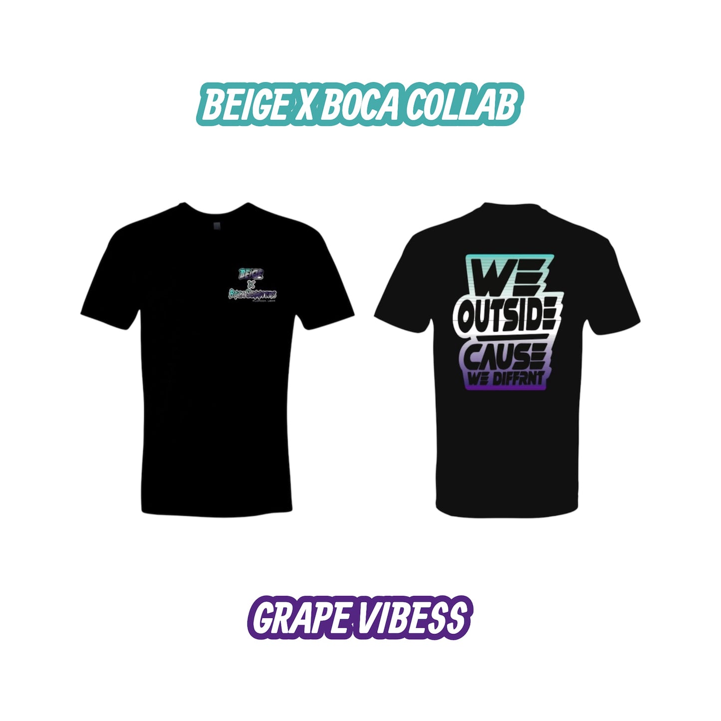 Boca Collab Tee - GrapeVibess