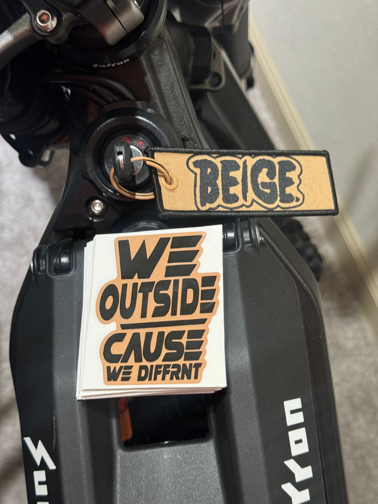 W.OS Sticker - Tan