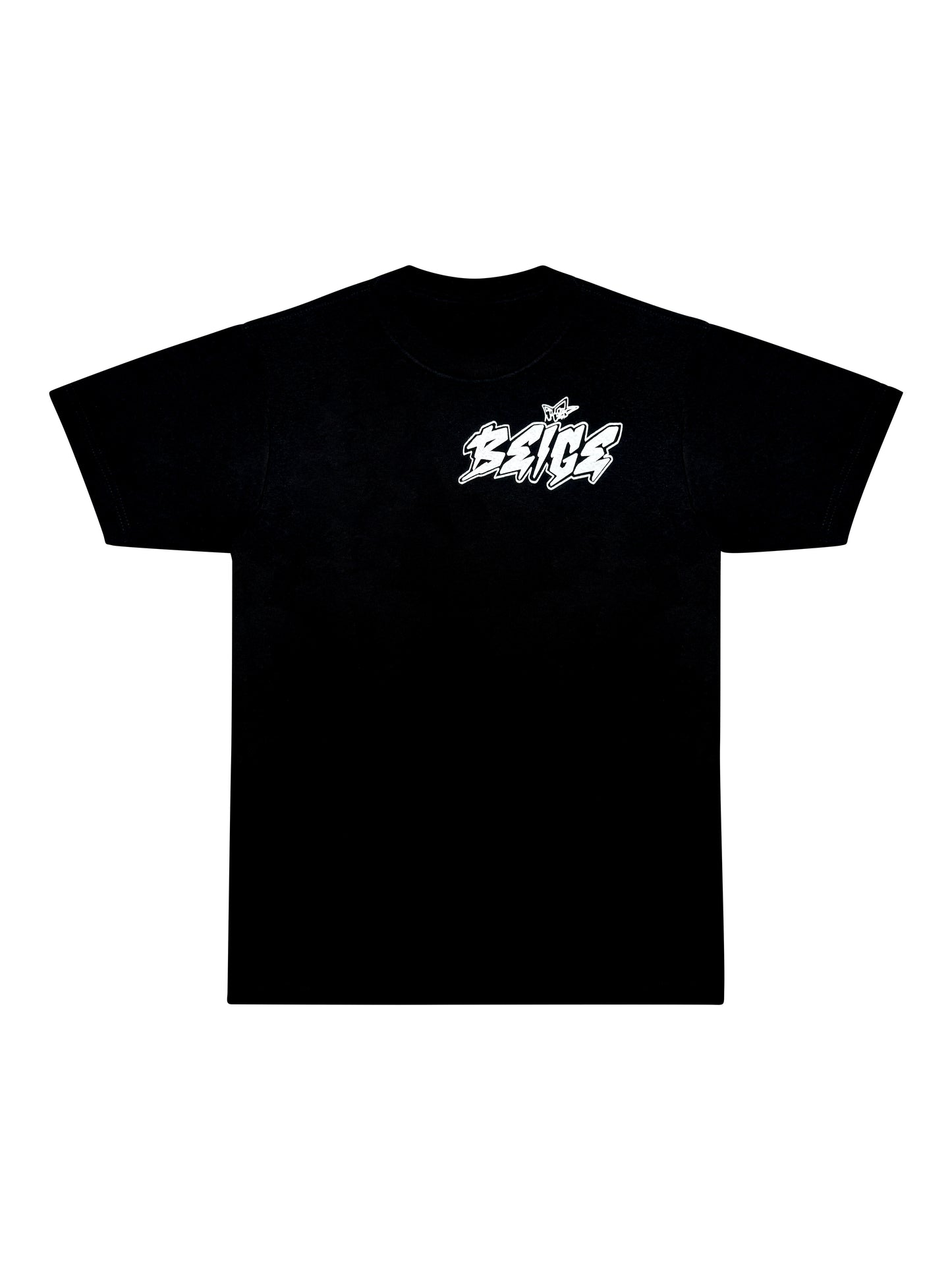 BEIGE & REVIZE TEE - BLACK