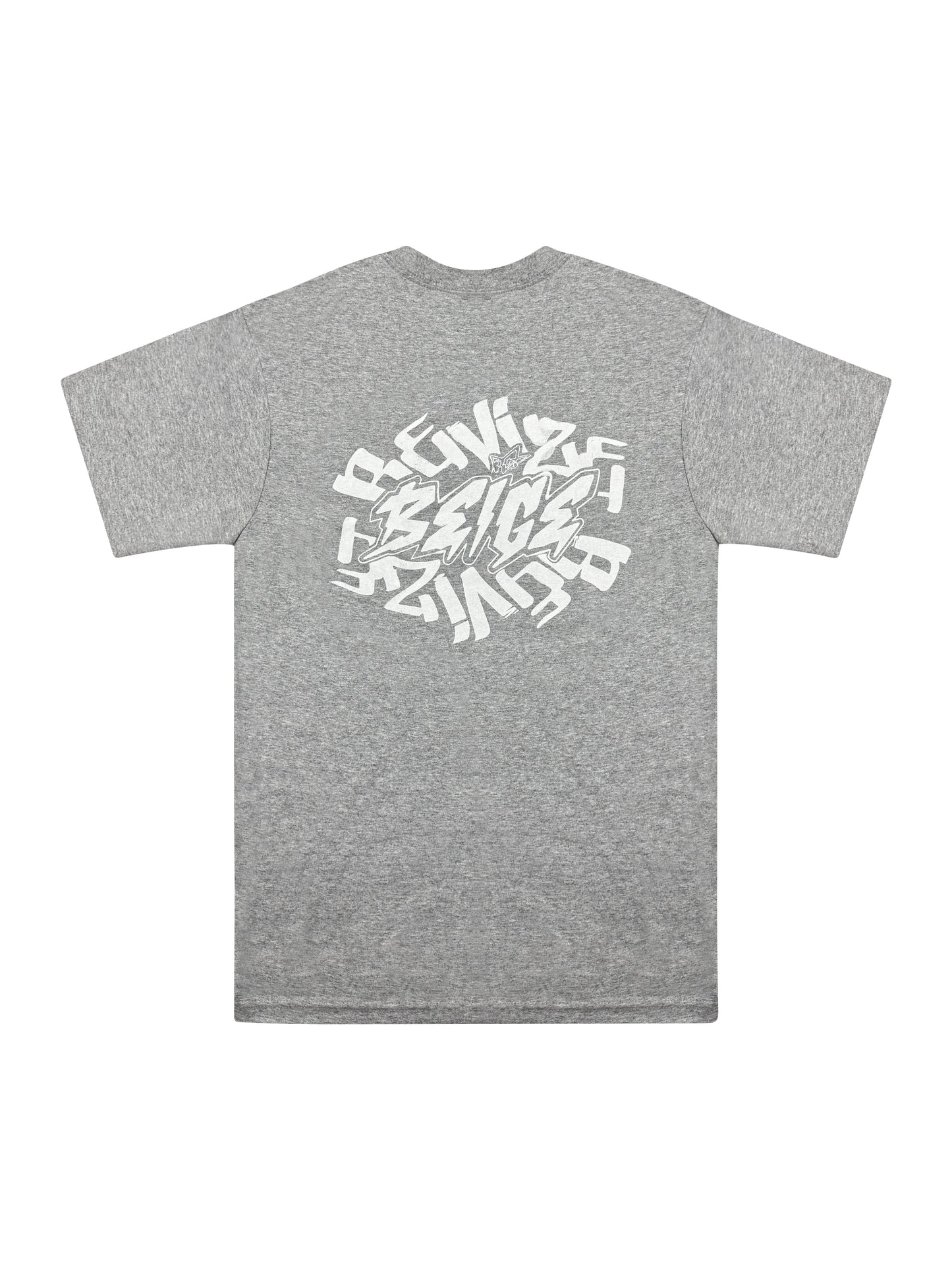 BEIGE & REVIZE TEE - HEATHER
