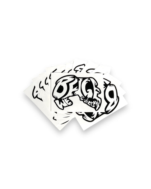 Grizzly Sticker - White