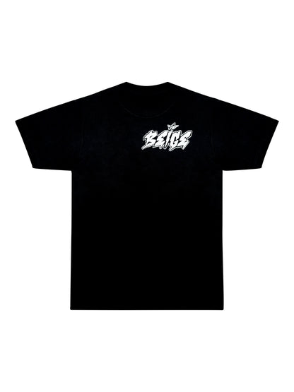 BEIGE & REVIZE TEE - BLACK