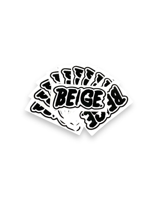 PEBBLE STICKER - White